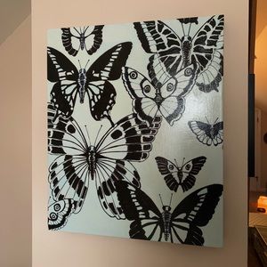 Wall Art | Black & White Butterflies